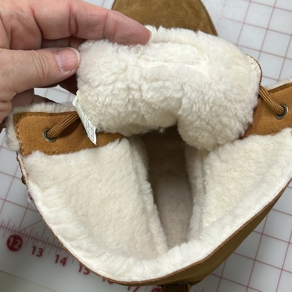 KOOLABURRA by UGG "Advay" Urban/Boho Chestnut Tan Suede Round Lace Up Boots 10 - Picture 7 of 16